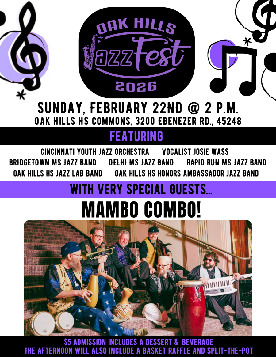 JOIN US! 2026 Oak Hills JAZZFEST is Sunday 2/22